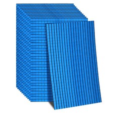 7200 PCS Glass Mirrors Disco Ball Tiles Self-Adhesive Blue Mosaic Tiles 5x5mm