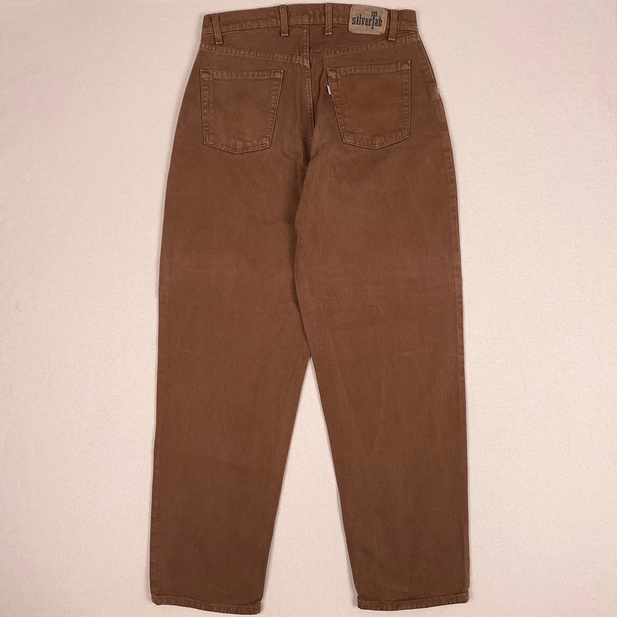 90’s Levi's Silver Tab Brown USA製 Levi's Silvertab Zip Jeans for Men for sale | eBay