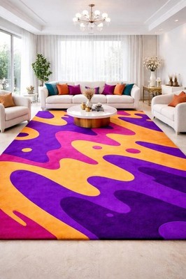 Designer Rug | Irregular Rug | Wool area Rugs | Living Room Rug | Tufted A221