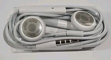 Genuine Apple 3.5mm Earbuds with Remote Mic Unused in OEM Factory Warning Wrap