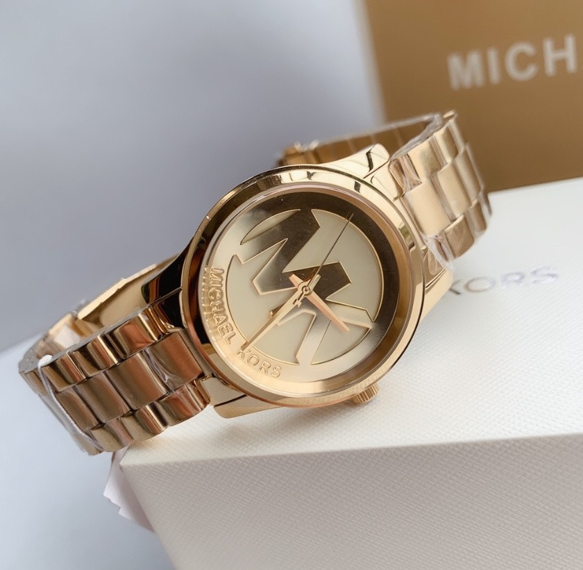Michael Kors Runway MK5786 38mm Champagne Dial Yellow Gold Steel