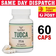 Double Wood TUDCA 500mg 60 Capsules  Liver Health Tauroursodeoxycholic Acid AU !