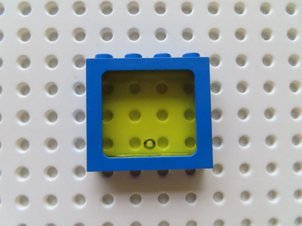 Lego 1 x Rahmen 4033 blau 1x4x3 Fenster 3855a transp. gelb 6927 6970 - Bild 1 von 1