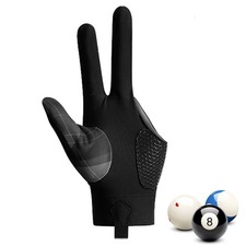 Billiard Glove 3 Fingers Left Hand Snooker Glove Professional Pool Cue Glove