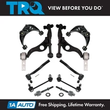 TRQ 10 Piece Steering Suspension Kit Control Arms Tie Rods Sway Bar End Links