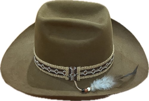 Vtg John B. Stetson 3X Beaver Durant Whiskey Brown Cowboy Hat Size 7 1/4 W BOX - Picture 5 of 22
