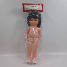 Vintage Fibre Craft 3049P Black Hair, Blue Eyes ANGEL DOLL, New 13