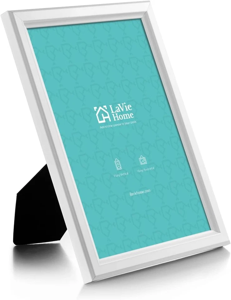 Molduras para quadros LaVie Home 5"x7" com vidro HD para tela de parede e mesa pacote com 12 - Imagem 3 de 4