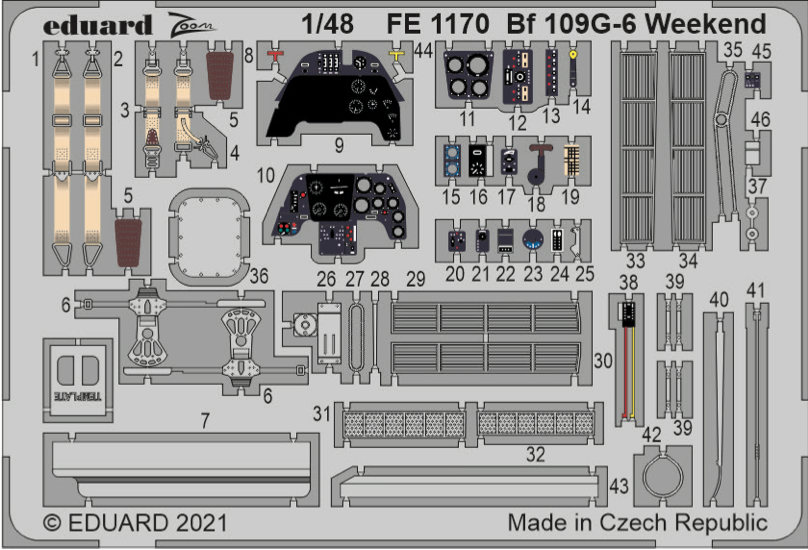 Eduard EDFE1170 1:48 Messesrchmitt Bf-109G-6 Weekend
