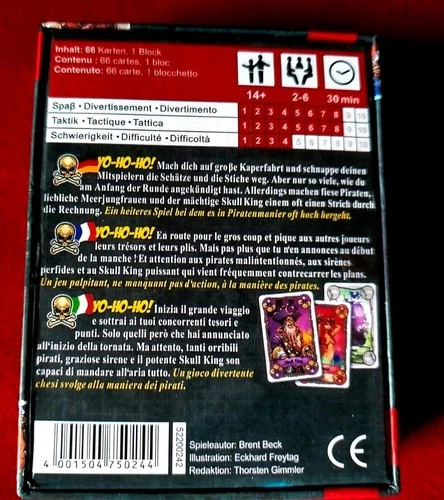 SKULL KING Kartenspiel Spiele Alte Ausgabe B. Beck Neu☠️☠️☠️ - Bild 4 von 6