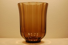 Vaso in vetro Art Deco Josef Hoffmann, Haida, Moser Boemia 14 sbucciature