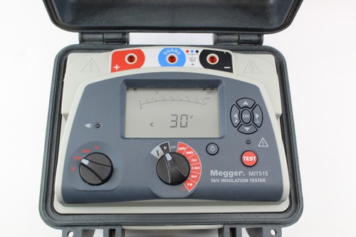 Probador de resistencia de aislamiento Megger MIT515 5KV 10 TeraOhms - Imagen 2 de 9