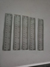 Lot Of 5 Small 6" Rulers Clear Plastic Inches  Centimeters New School Work