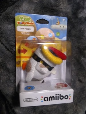 Nintendo Yoshi's Woolly World Yarn Poochy Amiibo Sealed New In Box