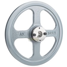 Cast Iron 10.75" Single Groove Pulley Belt A Section 4L with 1" Sheave Bushing