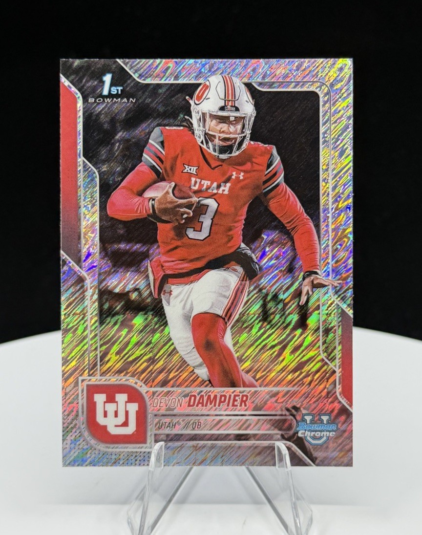 2025 Bowman Chrome U Devon Dampier 1st Shimmer Refractor SP RC #3