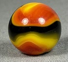AKRO AGATE NEAR MINT PLUS 43/64" INDIAN BLANKET MARBLE KILLER — photo 3