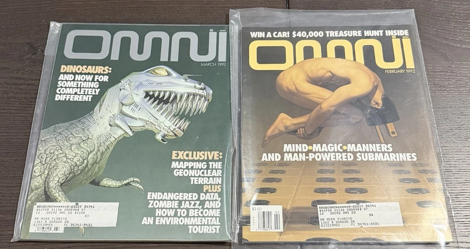 Rare Vintage OMNI Magazine Lot Of 11 From 1978-1992 Foto 3 de 4