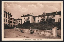 CPA Espelette, Place du Pods Public 