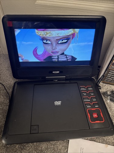 Zennox Portable DVD Player 9" Swivel Screen- Never Used. Charger, Tv Aerial - Picture 3 of 16