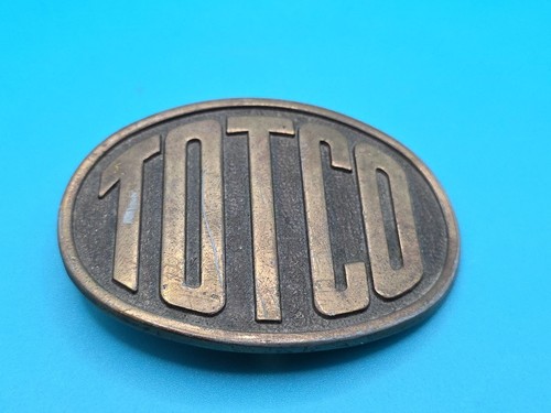VTG Rare TOTCO Oil Drilling Oilfield Belt Buckle Oil & Gas