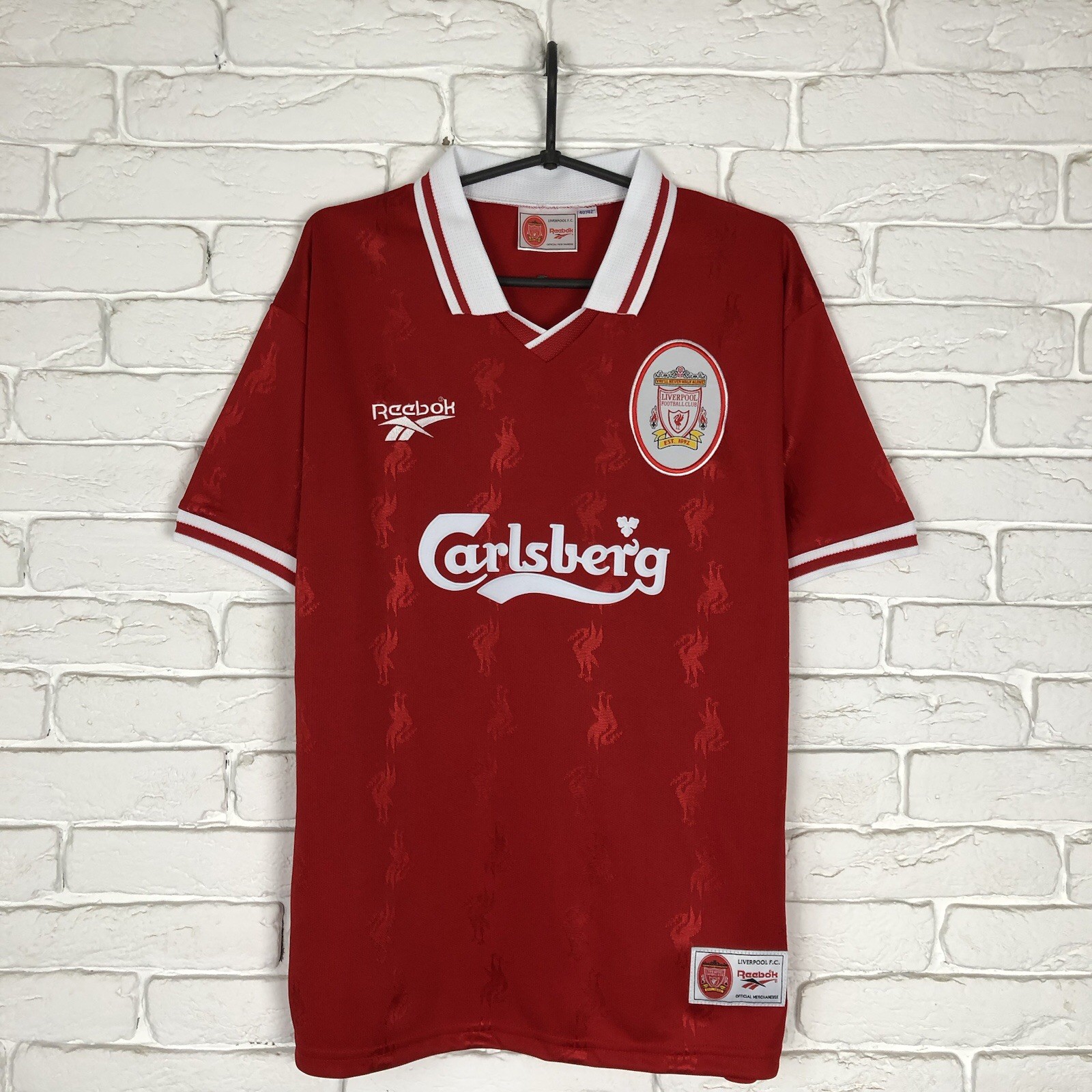 Retro Copy Liverpool 1996 1998 Home jersey vintage Reebok soccer Size M men’s
