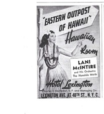 Print Ad Eastern Outpost Hawaii Hawaiian Room...