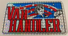 Vintage Van Handler Prismatic Booster License Plate Van Life Chevy Ford Dodge