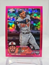 2023 Topps Chrome Joey Ortiz RC 65/399 Pink Refractor #US122 Baltimore Orioles 