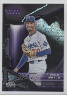 2026 Topps Chrome Black Purple Mini-Diamond Refractor 67/75 Mookie Betts #4 1u7g