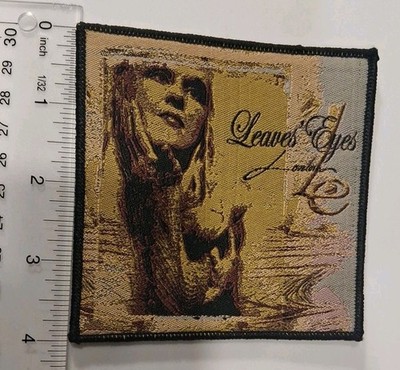 Leave's Eyes Lovelorn Album Black Border Woven Patch 