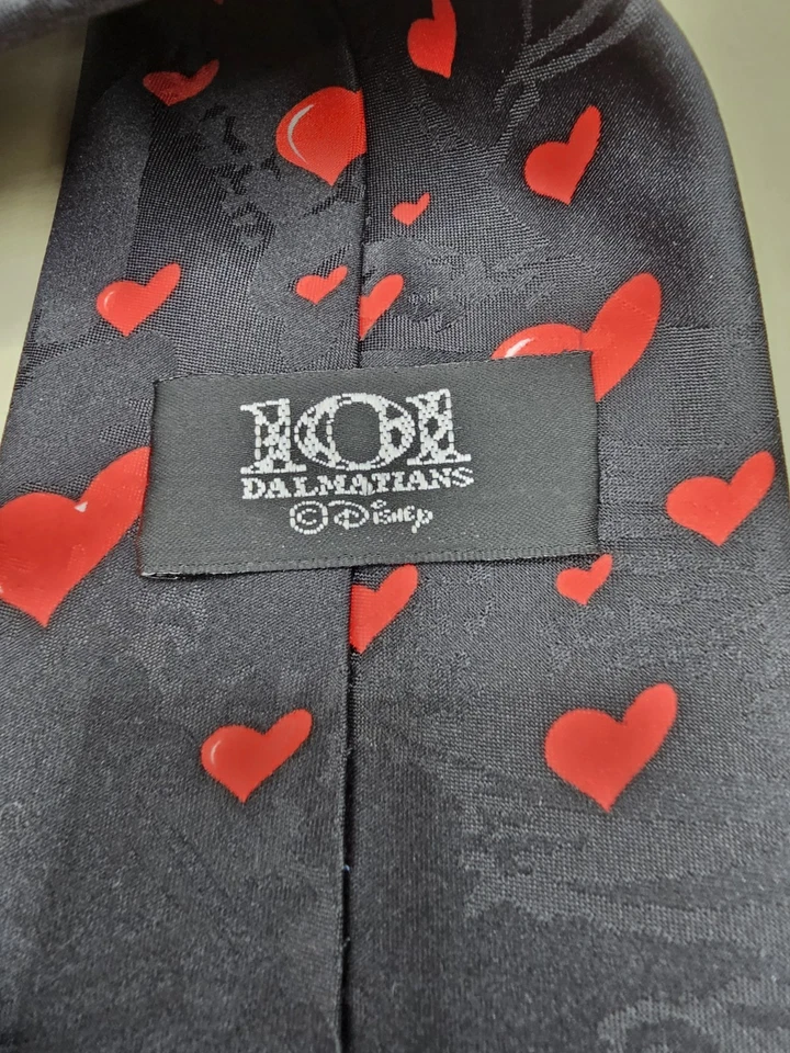 Corbata Disney 101 Dálmatas Cachorro Corazón Amor San Valentín Perro Walt Disney Para hombres Foto 3 de 4