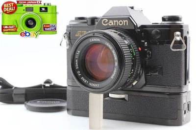 〖Exc+5〗 Canon AE-1 SLR 35mm Film Camera NFD 50mm f/1.4 Lente con bobinadora... - Imagen 1 de 4