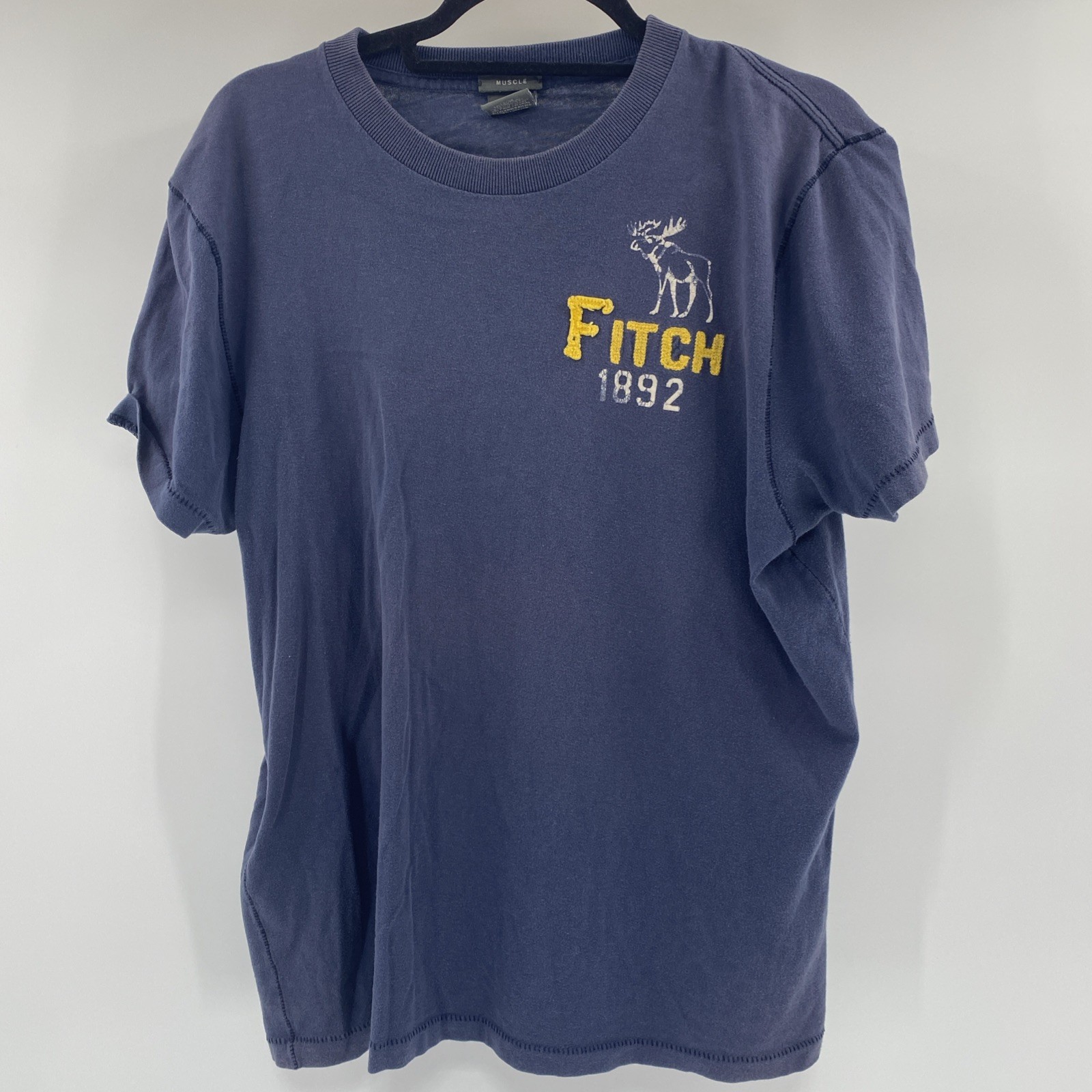 Abercrombie Fitch T Shirt Mens Extra Large Muscle 1892 Y2K College Retro Preppy