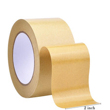 Self Adhesive Picture Frame Backing Tape,2'' Wide X 55 Yd Rolls Kraft Paper Pack