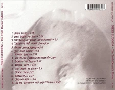 NIKKI SUDDEN TRUTH DOESN'T MATTER NEW CD