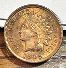1899 Indian Cent Nice Original AU/Unc. RB CHRC