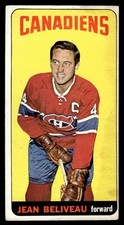 1964 Topps Hockey #33 Jean Beliveau VG