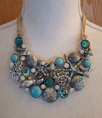 St Thomas Vibrant Nautical Theme Statement Necklace 