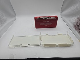Nintendo 3DS Flame Red with 5 Pens And Case - Tested And Works No Adapter