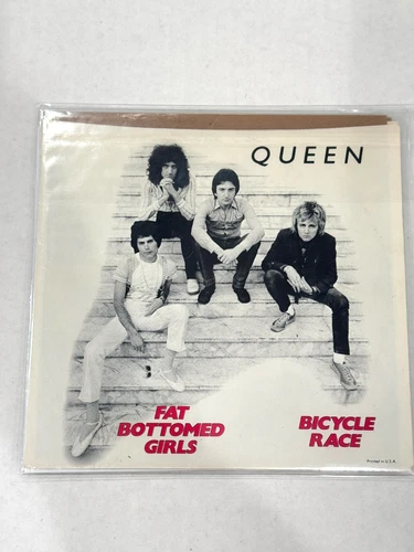 Queen Fat Bottomed Girl Bicycle Race Vinyl 7" Record E-45541-X (SP) Vintage 1978