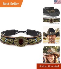 Cowboy Hat Bands for Men and Women, Western Leather Hat Band for Cowboy