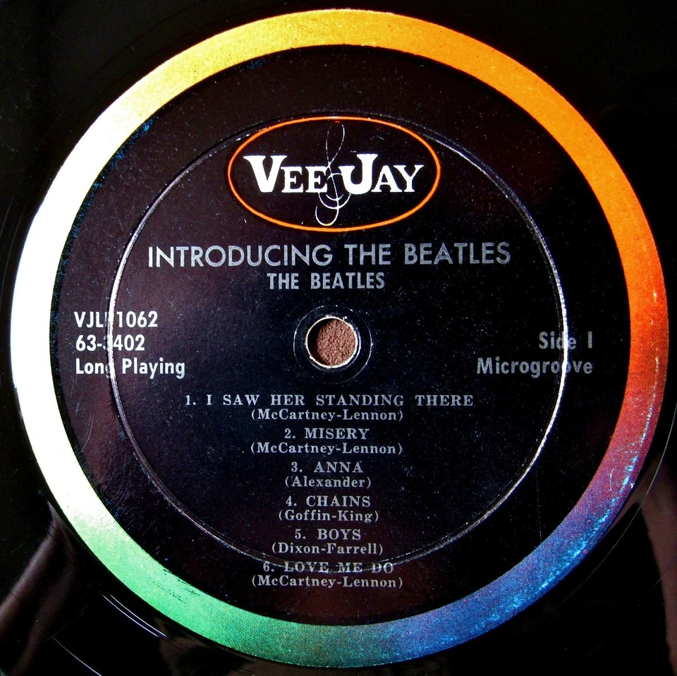 Beatles LP 1964 MONO Introducing the Beatles Version 1, Vee Jay Oval, VG/VG+! - Image 4 of 4