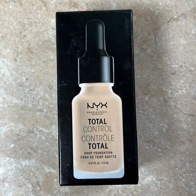 NYX Total Control Drop Foundation TCDF05 Light 0.43 Fl Oz Professional