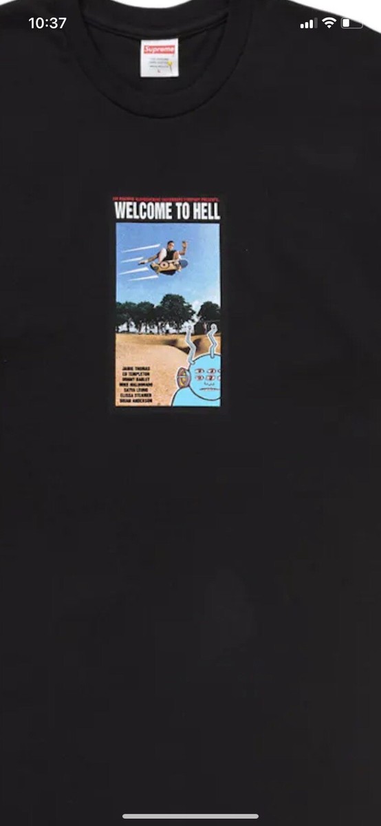 Supreme Toy Machine Welcome To Hell S/S TEE Size XL Black Supreme Toy Machine Welcome To Hell S/S TEE Size XL Black