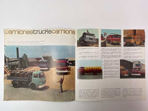 BARREIROS CATÁLOGO GAMA CAMION BROCHURE DEPLIANT PROSPEKT ESPAÑOL AÑOS 60 RARO!! - Bild 4 von 8