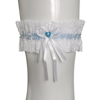 Strumpfband In Blau, Mit Spitze &ndash; Temp&ecirc;te &ndash; Noni