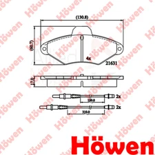 Fits Citroen Xantia 1993-2003 + Other Models Brake Pads Set Front Howen