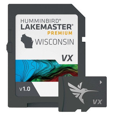Humminbird LakeMaster VX Premium - Wisconsin- Fishing Map - SmartStrike- 60201-1