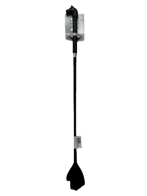 Reitpeitsche Edward Goddard Training Crop 65 cm schwarz mit Pferdekopfgriff